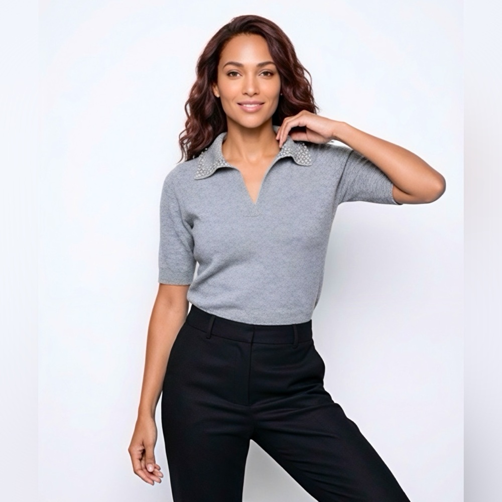 Song of Style Heather Gray Knit Top